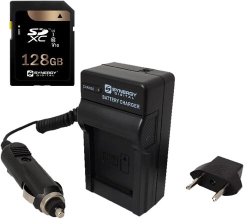 Synergy Digital Accessory Kit, Compatible with Fujifilm X-T5 Digital Camera Includes: SDM-1573 Charger, SY-SD128GB Memory Card in Saudi Arabia