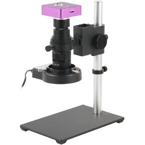 Lab Microscope Slides 51MP 1080P HDMI USB Digital Video Microscope Camera 200X 500X 100X 180X 300X 120X C Mount Lens 56 LED Light Microscope Parts (Color : 180X Lens Set) in Kuwait