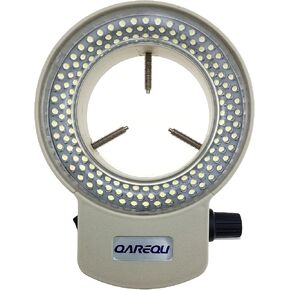 QAREQU 144 LED Ring Light Adjustable Illuminator for HDMI Camera Microscope Brightness, 2.48 inch Mounting Diameter in Kuwait