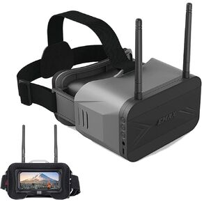 EMAX Transporter 2 FPV Goggles مدمج DVR شاشة قابلة للفصل محمولة 5.8 جيجا هرتز لسباق الطائرات بدون طيار Tinyhawk Nanohawk Tiny Whoop Micro Quads in Kuwait