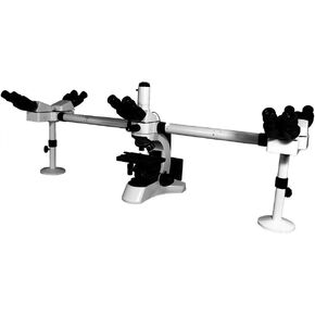 BoliOptics Five Head Microscope Multiview Teaching Trinocular Compound Microscope 40X-1000X LED Light Biological Infinity Plan Achromatic Objectives Abbe Condenser Colored Filters in Kuwait