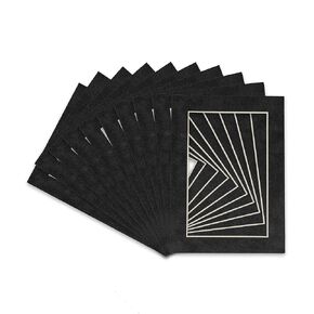 18x24 Mat for 13x19 Photo - Precut Navy Suede Picture Matboard for Frames Measuring 18 x 24 Inches - Bevel Cut Matte to Display Art Measuring 13 x 19 Inches - Acid Free Pack of 100 MATS in Kuwait