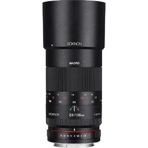 روكينون عدسة ماكرو مقربة كاملة الاطار F2.8 ED UMC 100 ملم لكاميرات كانون اي اف الرقمية اس ال ار، مقاس واحد in Kuwait