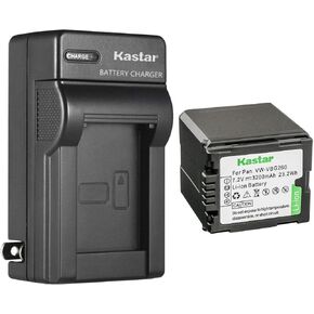 Kastar VW-VBG260 AC Wall Battery Charger Replacement for Panasonic HDC-TM15, HDC-TM20, HDC-TM20K, HDC-TM20K8, HDC-TM20R, HDC-TM20S, HDC-TM30, HDC-TM200, HDC-TM300, HDC-TM300K, HDC-TM300P in Kuwait