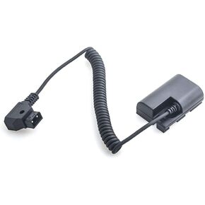 FocusFoto Fully Decoded LP-E6 Dummy Battery Power Adapter to D-tap Spring Cable for SmallHD 501 502 702 Monitor for Canon EOS 5D4 5DSR 5D2 5D3 6D 60D 7D 7D2 70D 80D 90D R, R5, R5C, R6, R6 Mark II, R7 in Saudi Arabia