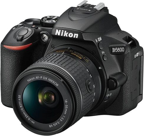 Nikon D5600 24.2MP DSLR Digital Camera with 18-55mm Lens (1576) Bundle Kit with 64GB Ultra SD Card + Large Camera Bag + Filter Kit + Spare Battery + Telephoto Lens + More in Saudi Arabia