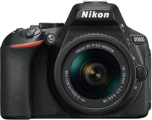 Nikon D5600 24.2MP DSLR Digital Camera with 18-55mm Lens (1576) Bundle Kit with 64GB Ultra SD Card + Large Camera Bag + Filter Kit + Spare Battery + Telephoto Lens + More in Saudi Arabia