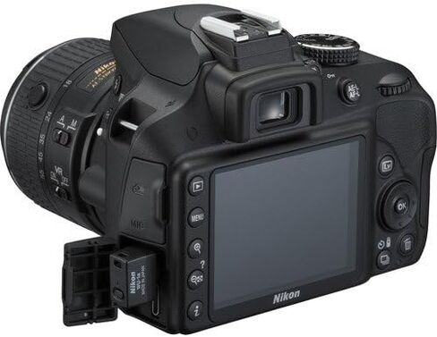 Nikon D3300 DX-format DSLR Kit w/ 18-55mm DX VR II & 55-200mm DX VR II Zoom Lenses and Case (Black) in Saudi Arabia