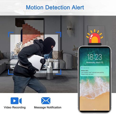 Spy Camera, 4K HD WiFi Hidden Camera, DIY Tiny Wireless Spy Cam, Mini Camera for Home Surveillance Security Cameras with Motion Detection for Indoor Outdoor(2.4GHZ Only, No Night Vision) in Saudi Arabia