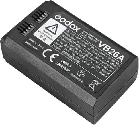 GODOX VB26A 7.2V 3000mAh Rechargeable Lithium-ion Li-ion Battery Pack V1-C V1-N V1-S V1-F V1-O V1-P V850III V860III-C V860III-N V860III-S V860III-F V860III-O On Camera Flash Speedlight in Saudi Arabia