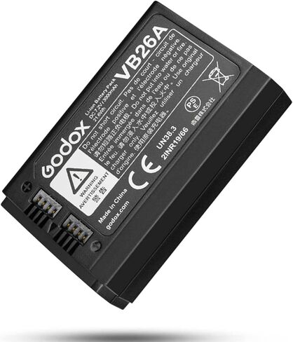 GODOX VB26A 7.2V 3000mAh Rechargeable Lithium-ion Li-ion Battery Pack V1-C V1-N V1-S V1-F V1-O V1-P V850III V860III-C V860III-N V860III-S V860III-F V860III-O On Camera Flash Speedlight in Saudi Arabia
