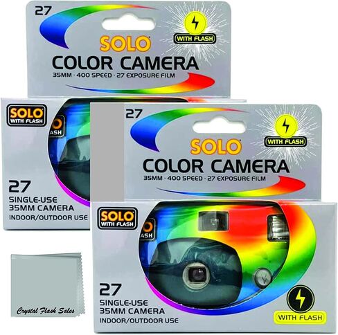 Disposable Camera 35mm Film Single Use 400 ASA/ISO 27 Exposures with Flash 2-Pack Bundle in Saudi Arabia