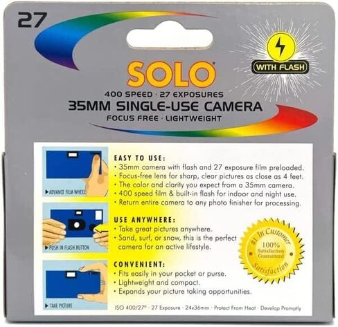 Disposable Camera 35mm Film Single Use 400 ASA/ISO 27 Exposures with Flash 2-Pack Bundle in Saudi Arabia