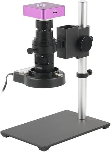 Lab Microscope Slides 51MP 1080P HDMI USB Digital Video Microscope Camera 200X 500X 100X 180X 300X 120X C Mount Lens 56 LED Light Microscope Parts (Color : 180X Lens Set) in Kuwait