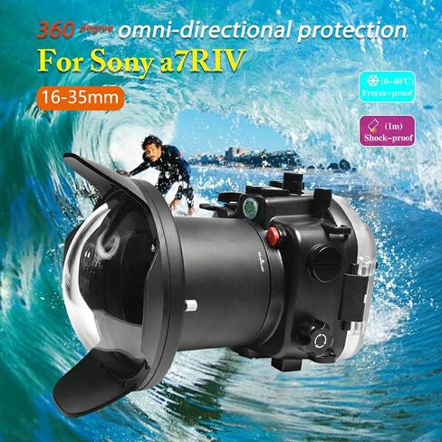 Sea frogs A7R IV 40M/130FT Underwater Camera housing (Standard Port) Zoom Ring for FE16-35 F4 Included in Saudi Arabia