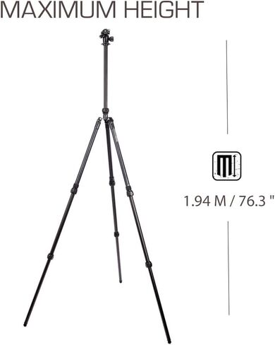 3 Legged Thing Charles 2.0 Aluminium Tripod Kit with AirHed Pro – Adjustable Camera Tripod with 3 Detachable Legs - Darkness (CHARLESKITDARK2) in Saudi Arabia