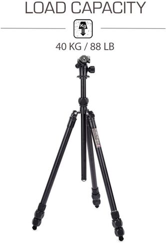 3 Legged Thing Charles 2.0 Aluminium Tripod Kit with AirHed Pro – Adjustable Camera Tripod with 3 Detachable Legs - Darkness (CHARLESKITDARK2) in Saudi Arabia