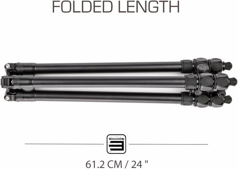 3 Legged Thing Charles 2.0 Aluminium Tripod Kit with AirHed Pro – Adjustable Camera Tripod with 3 Detachable Legs - Darkness (CHARLESKITDARK2) in Saudi Arabia