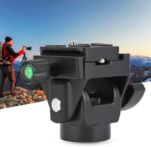UPQRSG Tripod Dancing Party Head, Aluminium Alloy 90°Tilt Camera Quick Release Metal Dancing Party Head, VD-12 Monopod Multifunction Camera Quick Release with Quick Release Plate in Kuwait
