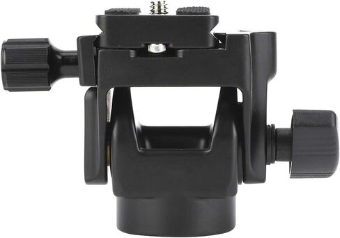 UPQRSG Tripod Dancing Party Head, Aluminium Alloy 90°Tilt Camera Quick Release Metal Dancing Party Head, VD-12 Monopod Multifunction Camera Quick Release with Quick Release Plate in Kuwait