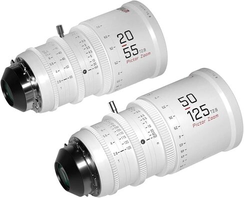 مجموعة عدسات زوفيلم بيكتور 20-55 ملم و50-125 ملم T2.8 سوبر 35 (حامل بي ال وايه اف، ابيض) in Kuwait