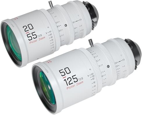 مجموعة عدسات زوفيلم بيكتور 20-55 ملم و50-125 ملم T2.8 سوبر 35 (حامل بي ال وايه اف، ابيض) in Kuwait