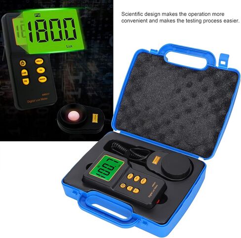 EVTSCAN Digital Illuminance Meter, Lux Meter Photometric Measurement Data Retention Accurate High Sensitivity 3‑Gear in Kuwait