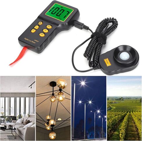 EVTSCAN Digital Illuminance Meter, Lux Meter Photometric Measurement Data Retention Accurate High Sensitivity 3‑Gear in Kuwait