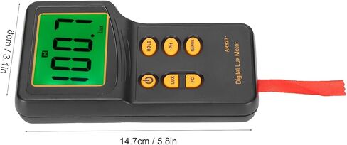 EVTSCAN Digital Illuminance Meter, Lux Meter Photometric Measurement Data Retention Accurate High Sensitivity 3‑Gear in Kuwait