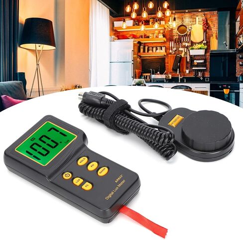 EVTSCAN Digital Illuminance Meter, Lux Meter Photometric Measurement Data Retention Accurate High Sensitivity 3‑Gear in Kuwait