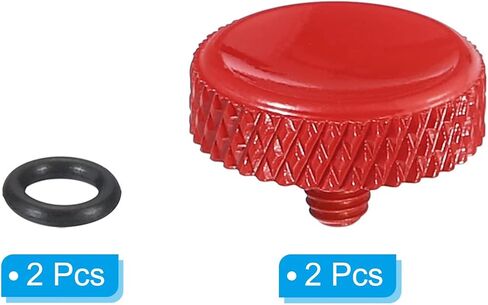 PATIKIL Camera Shutter Button, 2 Pack Soft Shutter Release Button Pure Copper Camera Button Carved suitable for Nikon for Fujifilm for Leica DSLR/SLR Camera, Black in Saudi Arabia