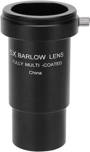 5X Barlow Lens, Black Metal Barlow Lens/T Adapter for 1.25'' Telescope, M42 x 0.75mm Thread Pitch Lens, for Astronomical Photography - Fully Multi Coated FMC in Kuwait
