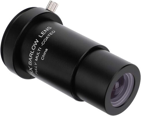 5X Barlow Lens, Black Metal Barlow Lens/T Adapter for 1.25'' Telescope, M42 x 0.75mm Thread Pitch Lens, for Astronomical Photography - Fully Multi Coated FMC in Kuwait