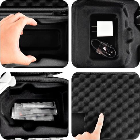 Hard Case Compatible with DJI Mini 3 Pro Drone and New for DJI RC Controller, Portable Travel Holder for Spare Propellers, Lightweight and Foldable Camera Drone Storage Bag and Accessories - Box Only in Saudi Arabia