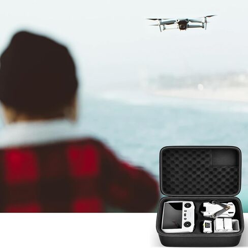 Hard Case Compatible with DJI Mini 3 Pro Drone and New for DJI RC Controller, Portable Travel Holder for Spare Propellers, Lightweight and Foldable Camera Drone Storage Bag and Accessories - Box Only in Saudi Arabia