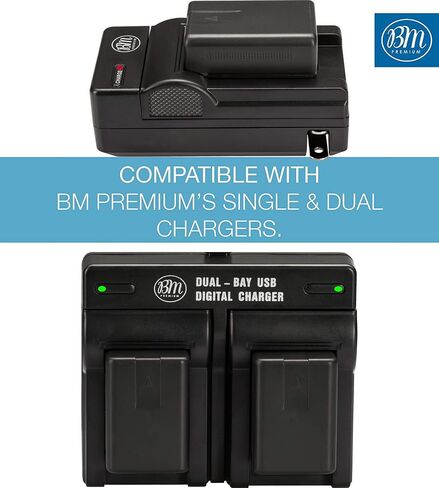 بي ام بريميوم 2 حزمة من بطاريات VW-VBT190 لباناسونيك HC-V800K، HC-VX1K، HC-WXF1K، HCV510، HCV520، HC-V550، HCV710، HC-V720، HC-V750، HC-V770، HC-VX870، HC-V580، HC-W850، WXF991 كاميرا فيديو in Saudi Arabia