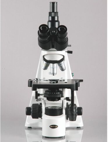 مجهر مركب ثلاثي العينيات AmScope T690C-DK-PL، تكبير 40X-2500X، عدسات WH10x وWH25x فائقة العرض، أهداف لونية لخطة إنفينيتي، برايتفيلد/داركفيلد، مكثف كوهلر، مرحلة ميكانيكية مزدوجة الطبقة in Kuwait