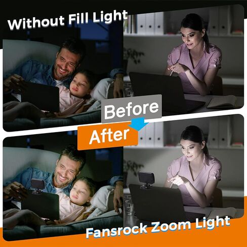 Video Conference Lighting, Webcam Lighting for Remote Working, Zoom Lighting for Laptop/Computer, Zoom Calls, Live Streaming, Self Broadcasting, Video Light for Zoom Meeting with Sturdy Clip in Saudi Arabia