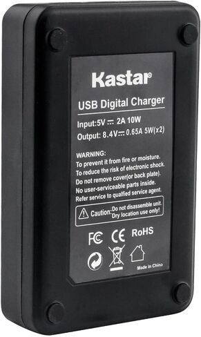 Kastar 1-Pack NP-F570 Battery and LED2 USB Charger Compatible with Lilliput A5, 5D-ii/O/P, Q5, T5U, A7S, A7S-B, H7, H7S, Q7, A11, A12, 569/O, 663, 663/S2, 664/O, 665/O/P On-Camera Video Monitor in Kuwait