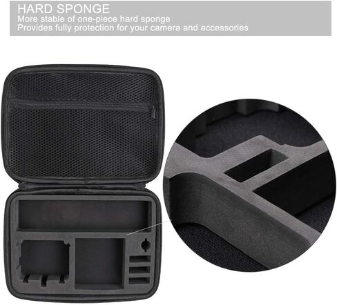 SUREWO Surface-Waterproof Carrying Case Compatible with GoPro Hero 11/10/9/8/7/(2018)/6/5 Black,DJI Osmo Action,AKASO/Campark/YI Action Camera and More (Medium) in Kuwait