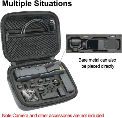 Osmo Pocket 3 Carrying Case, Portable Travel Storage Protective Carry Bag for DJI OSMO Pocket 3 Creator Combo Accessories, Carry Bag Large Capacity Protective Handbag All in One Gadget Storage Bag in Saudi Arabia