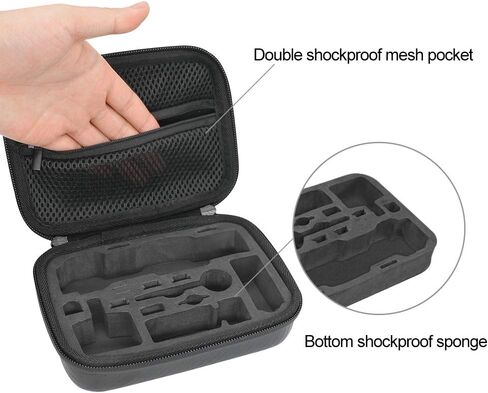 Osmo Pocket 3 Carrying Case, Portable Travel Storage Protective Carry Bag for DJI OSMO Pocket 3 Creator Combo Accessories, Carry Bag Large Capacity Protective Handbag All in One Gadget Storage Bag in Saudi Arabia