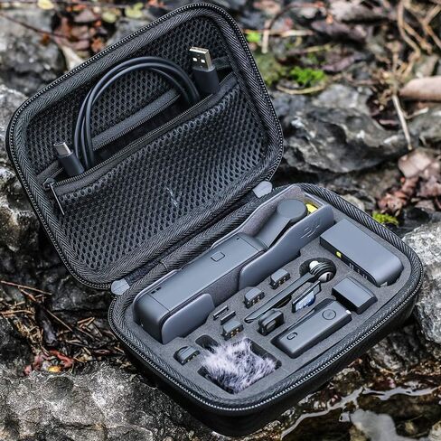 Osmo Pocket 3 Carrying Case, Portable Travel Storage Protective Carry Bag for DJI OSMO Pocket 3 Creator Combo Accessories, Carry Bag Large Capacity Protective Handbag All in One Gadget Storage Bag in Saudi Arabia