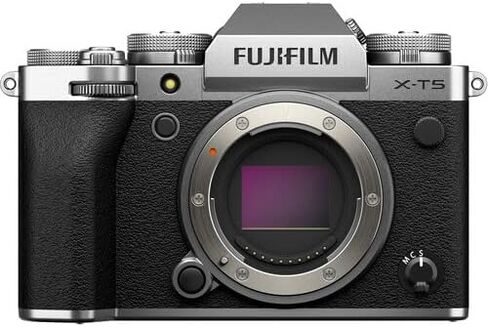 FUJIFILM X-T5 Mirrorless Camera (Silver) Bundle with Extra Battery, Monopod, 64GB SDXC Card & More | USA Authorized with Fujifilm Warranty | Fuji x-t5 in Saudi Arabia