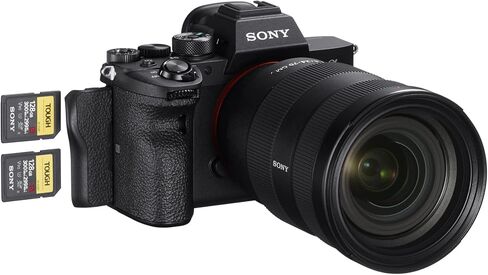 Sony 61MP Full-Frame Mirrorless Camera (Body Only) Bundle with Shotgun Camera Mic, Two-Pack Rechargeable Battery and Dual Charger, 60-Inch Tripod, Camera Bag, and 128GB Read Memory Card (6 Items) in Saudi Arabia