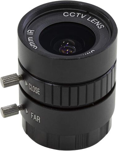 Arducam Lens for Raspberry Pi HQ Camera, Wide Angle CS-Mount Lens, 6mm Focal Length with Manual Focus and Adjustable Aperture in Saudi Arabia
