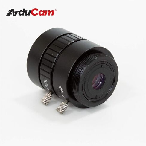 Arducam Lens for Raspberry Pi HQ Camera, Wide Angle CS-Mount Lens, 6mm Focal Length with Manual Focus and Adjustable Aperture in Saudi Arabia
