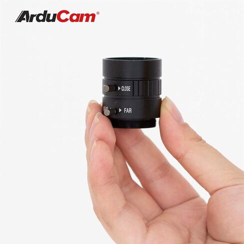 Arducam Lens for Raspberry Pi HQ Camera, Wide Angle CS-Mount Lens, 6mm Focal Length with Manual Focus and Adjustable Aperture in Saudi Arabia