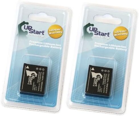 2 Pack - Digital Camera Battery Replacement for Panasonic DMC-TZ4 Battery - Compatible with Panasonic CGA-S007A (1000mAh 3.7V Lithium-Ion) in Saudi Arabia