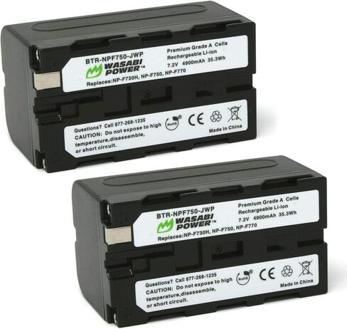 Wasabi Power L-Series Battery Replacement for Sony NP-F730, NP-F750, NP-F770 (2-Pack) in Saudi Arabia